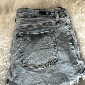 Kut from the Kloth shorts; distressed and stretchy size 14